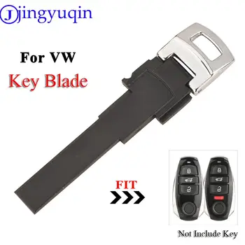 jingyuqin Uncut Smart Card Key Blade для Фольксваген Туарег 2010 2013 2014 2015 2016 2017 2018 Бланк дистанционного автоматического ключа автомобиля