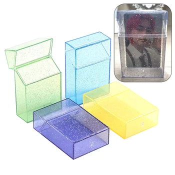 Прозрачная коробка для хранения канцелярских принадлежностей Kawaii Blingbling Держатель для фотокарточек Box Case Container Idol Kpop Albumes Photo Storage Ins