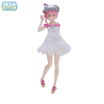 В наличии Sega Re Zero Ram Новая оригинальная аниме фигурка Модель Кукла Коллекция фигурек Игрушки для мальчика Подарки на день рождения Мультфильм ПВХ