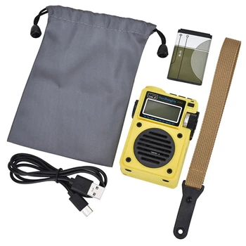 Hanrongda Hrd-701 Портативное полнодиапазонное цифровое радио, сабвуфер, качество звука, Bluetooth, TF-карта, цифровой дисплей, радио
