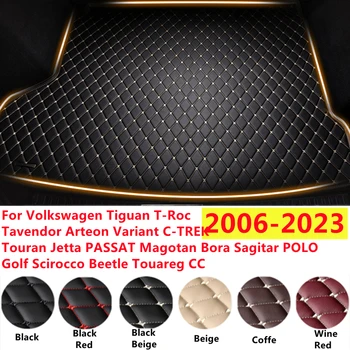 Коврики в багажник автомобиля SJ XPE Для Volkswagen VW CC Touareg Scirocco Golf Sagitar T-Roc Tiguan Bora Magotan POLO Arteon Variant ID.3