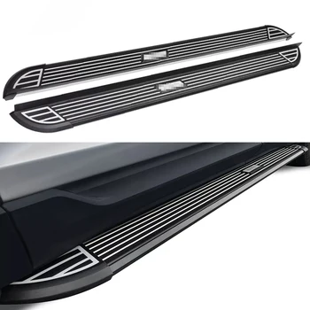 2шт Подходит для Lincoln Aviator 2020-2022 Алюминиевая фиксированная подножка Боковая подножка Педаль Боковая трубка Платформа Nerf Bar