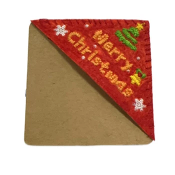 4ШТ Рождественская Закладка с рождественской вышивкой в китайском стиле, Рождественский подарок, Персонализированная Закладка с ручной вышивкой