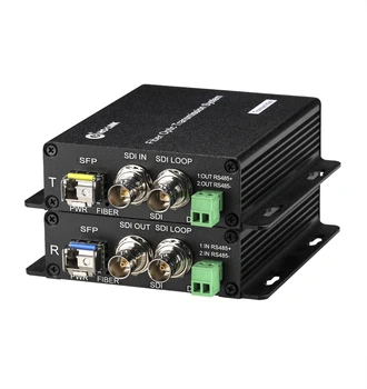 1-канальный видеосигнал 3G-SDI с передачей 20 Км видеосигнала по оптическому SDI-волоконному преобразователю