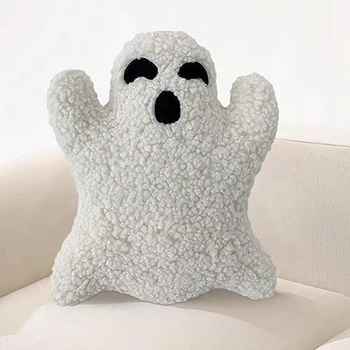 Украшение для Хэллоуина, Жуткая подушка, милый призрак, плюшевая подушка в форме призрака, Чучело Призрака