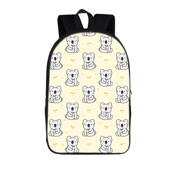 Рюкзак с принтом милого животного Коала, детские школьные сумки, сумка для книг для мальчиков и девочек, повседневные рюкзаки, Женский Мужской рюкзак для путешествий