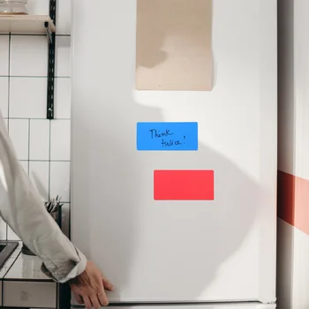 10 Шт Магниты для Протирания Этикеток Магнитная Доска для Сухого Стирания Этикеток на Холодильник С возможностью Перезаписи