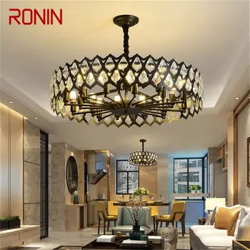 Люстры RONIN Black Современный креативный подвесной светильник из хрусталя в виде ветки, домашний светодиодный светильник для украшения