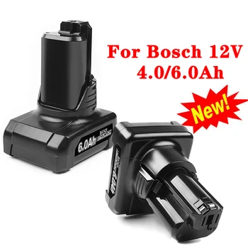Новый Литиевый аккумулятор Bosch 12V 4000/6000mah, для Аккумуляторных Электроинструментов Bosch BAT411 BAT420 GBA Сменный Литий-ионный Аккумулятор