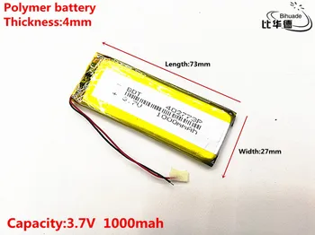 Хорошее качество 3,7 В, 1000 мАч, 402773 Полимерный литий-ионный аккумулятор для ИГРУШЕК, POWER BANK, GPS, mp3, mp4