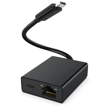 Адаптер Micro-USB Ethernet Черный Адаптер Ethernet Micro-USB К Сетевой Карте 100M Для 4K Fire TV Stick Ethernet Switch Router