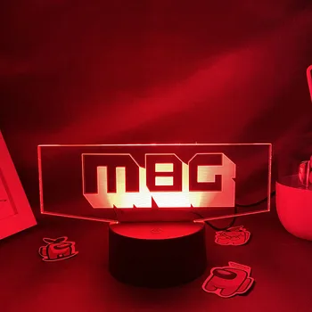 Персонализированный Тег Геймера 3D PC LED RGB Night Lights Пользовательское Имя Пользователя Лампа Декор Рабочего Стола Игровой Комнаты Детский Рождественский Подарок Неоновая Лавовая Лампа