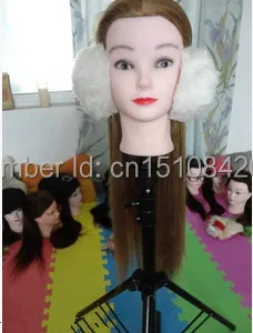 Бесплатная доставка!! Модный Высококачественный пластиковый манекен для волос, обучающий парикмахерской стрижке, демонстрация головы манекена-модели
