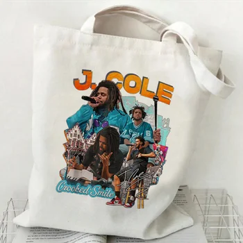 J Cole хозяйственная сумка для покупок хлопчатобумажная bolsa многоразовая сумка джутовая сумка сумка складная bolsas многоразового использования тканевый мешок cabas cabas