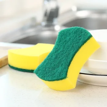 Двусторонняя губка для обеззараживания Magic Wipe Cloth Кухонная губка для мытья посуды Single Sheet