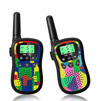 2шт Портативных Рации для Детей Радио Детские Игрушки с Подсветкой Фонариком Дальностью действия до 3 Миль для Подвижных Игр для детей в возрасте 8-12 лет