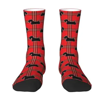 Мужские носки Scottie Dogs Унисекс с милым шотландским терьером Тартан Скай, весна-лето, осень-зима, парадные носки