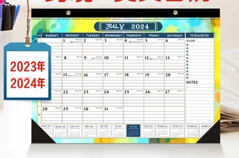 2024 Новый Календарь Английский Настенный Календарь Точечный Календарный План Настольный классный календарь канцелярские принадлежности офисный стол kawaii desk