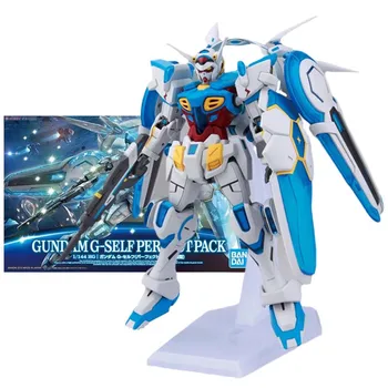 Набор моделей Bandai Figure Gundam, аниме-фигурки HG 1/144 G-SELF Perfect Pack, мобильный костюм, игрушки-фигурки Gunpla, подарок для мальчиков