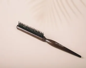 Профессиональные салонные щетки для волос, зачесывающие назад щетину Кабана, Тонкая линейная расческа для наращивания волос, Парикмахерские инструменты для укладки