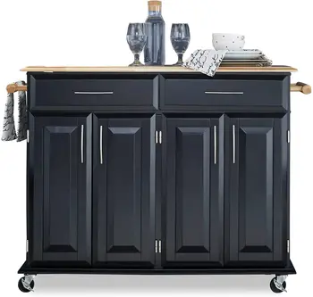 Шкаф для хранения современной деревянной кухонной мебели оптом, передвижная кухонная островная тележка с винным стеллажом