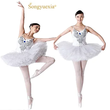 2022 Songyuexia Новая балетная юбка для взрослых, пышное платье, балетный костюм-пачка, танцевальный костюм 