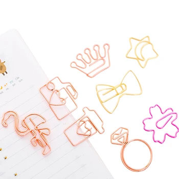 5 шт./лот Kawaii Cartoon Mini Ten Styles Книжный маркер для заметок Kawaii Канцелярские закладки Металлические для книг и подарков