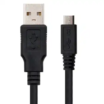 Нанокабель Micro USB 2.0 с двойным разъемом для передачи данных черный 10.01.0501 1,8 м 