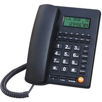 Проводной телефонный стол Стационарный телефон Настольный домашний телефон для пожилых абонентов