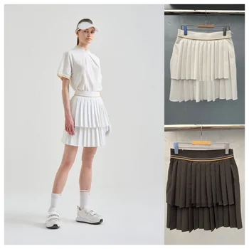 Новая женская короткая юбка для гольфа, двухслойная юбка для отдыха и спорта, юбка с антибликовым покрытием