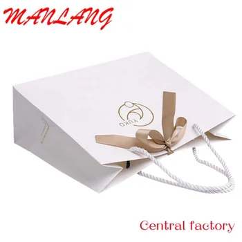 Изготовленная на заказ роскошная белая бумажная сумка для покупок из ткани персонализированные подарочные пакеты для ювелирных изделий с вашим собственным логотипом bolsas de r