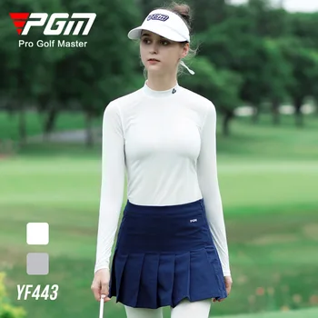 Женские Солнцезащитные рубашки PGM из Ледяного шелка для гольфа, Дышащая и быстросохнущая Женская одежда Для гольфа, Женская одежда YF443