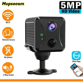 WIFI Мини-камера 5MP Со Встроенной Батареей IP-Запись видео ИК Ночного Видения Обнаружение Человека Видеонаблюдение Безопасность CCTV Micro Camcorder