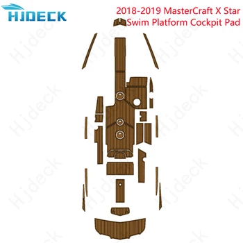 2018-2019 MasterCraft XStar Коврик Для Плавательной Платформы Лодка EVA Пенопласт Тиковый Настил Палубы Коричневый