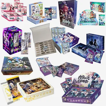 Genshin Impact Cards аниме игра TCG Collection PackBooster Box Редкий SSR Детский подарок Семейная коллекция игрушек