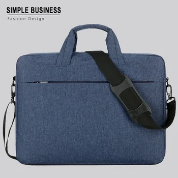 Сумка для ноутбука 13, 14, 15 дюймов, мужская деловая сумка, компьютерный портфель большой емкости, сумка через плечо
