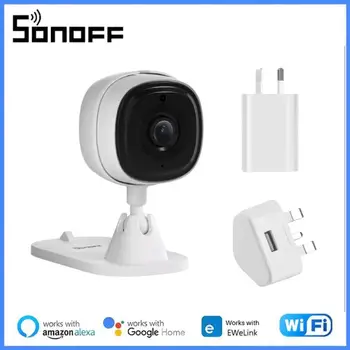 Интеллектуальная камера безопасности SONOFF CAM Slim WiFi с разрешением 1080P HD, сигнализация движения, двусторонняя связь со звуковой сценой, работа с eWeLink Alexa Google Home