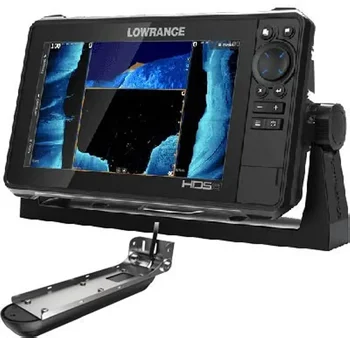 (НОВАЯ скидка)  Lowrance HDS-9 в режиме реального времени с датчиком Active Imaging 3-в-1 для крепления на транце и схемой C-MAP Pro