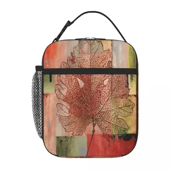 Современная сумка для ланча Дебби Девитт с виноградным листом, сумка для ланча, Аниме-сумка для ланча, термосумка-холодильник
