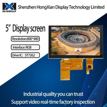 5-дюймовый ЖК-модуль 800*480 Дисплей IPS Full View Интерфейс RGB GT911 CTP Емкостный сенсорный Бесплатная доставка