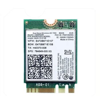 Подходит для Acer N18Q13 Wireless-AC 802.11ac 867 Мбит/с WiFi Bluetooth BT 4.0 Беспроводная сеть WLAN M. Card 2, 2x2 NGF