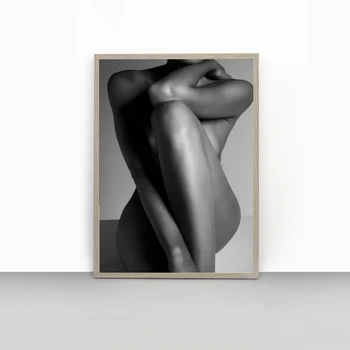 Плакаты с позами обнаженной модели, высококачественная печать, Эротичная женщина топлесс, Сексуальная художественная картинка в стиле ню, Картинка, фотография