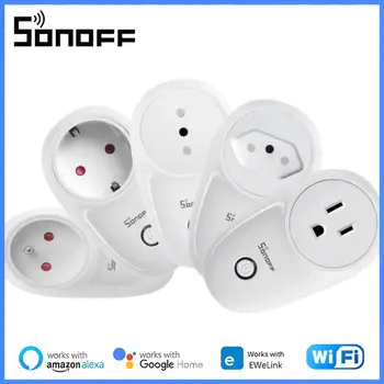 SONOFF S26R2 Умная розетка DE / BR / FR /IL / US Модуль Smart WIFI Plug Поддерживает Голосовое управление синхронизацией Ewelink Alexa Google Home