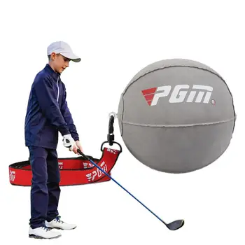 Умный Мяч Для гольфа Golf Impact Ball Swing Учебное Пособие Для Тренировки Качания Ударных Надувных Мячей С Воздушным Насосом Регулируемый Ремешок Для Коррекции Осанки
