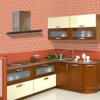 Настенная плитка EasyTiles Subway, наклейки на стену с 3D кирпичным рисунком, самоклеящиеся обои для кухни, декор ванной комнаты, 1 лист