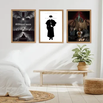 Постер полночного массового фильма на тв из Крафт-бумаги Винтажный плакат Настенная живопись Учебные наклейки Big Szie