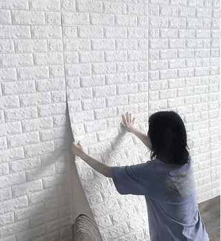 3D Самоклеящиеся Наклейки На стену, Водонепроницаемые Обои для защиты фона телевизора в гостиной