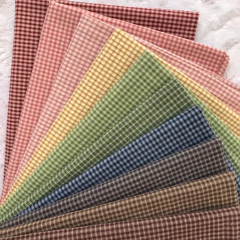 Новый 50*70 см DIY Japan Little Cloth group, Окрашенная пряжей ткань, для шитья ручной работы в стиле Пэчворк, в полоску и горошек Случайным образом