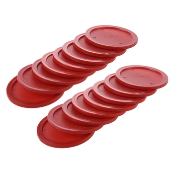 Красный набор для аэрохоккея (16 шт. шайб для аэрохоккея 63 мм)