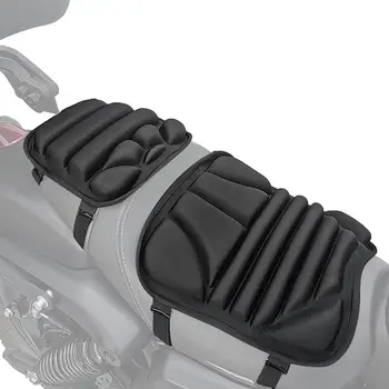 Подушка для пассажирского сиденья мотоцикла, 2 шт, 3D Универсальная подушка для сиденья, Амортизирующий дышащий чехол для сиденья, 3D Универсальный